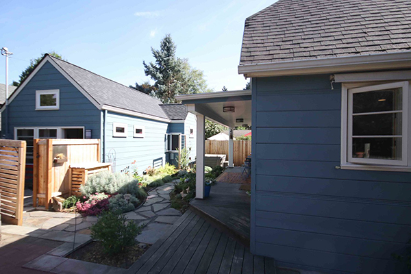 Completed Burbank room addition seamlessly integrated with existing home architecture