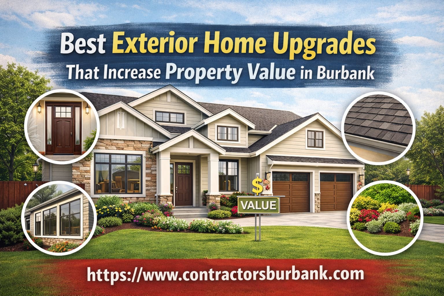 Exterior home upgrades in Burbank